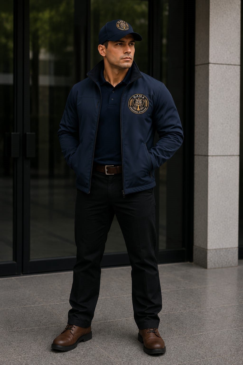 Agente de seguridad GAMA de uniforme